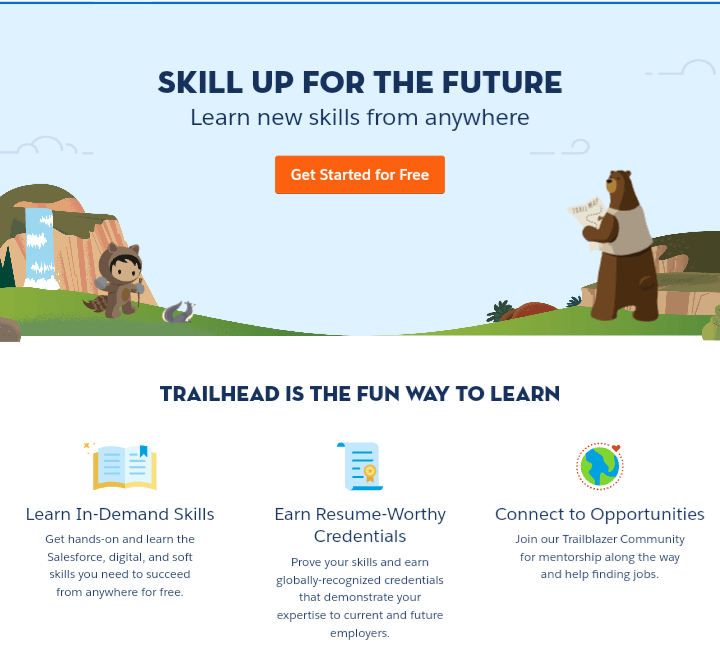 Trailhead home page